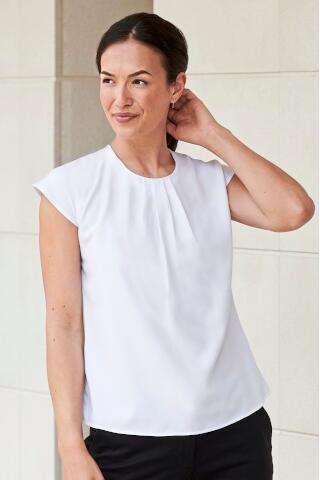 Produktansicht: Henbury funktionales Damen Kurzarm Blusenshirt Produktansicht: Henbury funktionales Damen Kurzarm Blusenshirt