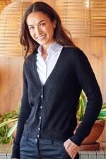 Produktfoto . Henbury leichte Damen Strickjacke mit V Ausschnitt bis Größe 4XL Produktfoto Henbury leichte Damen Strickjacke mit V Ausschnitt bis Größe 4XL