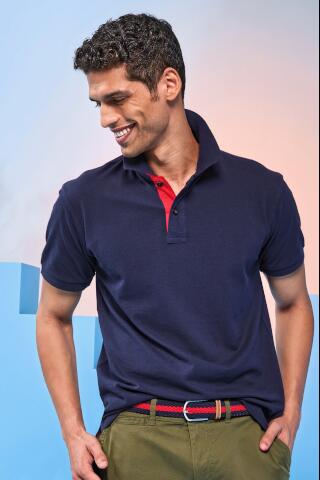 Produktansicht: Asquith & Fox Herren Poloshirt mit Kontrast