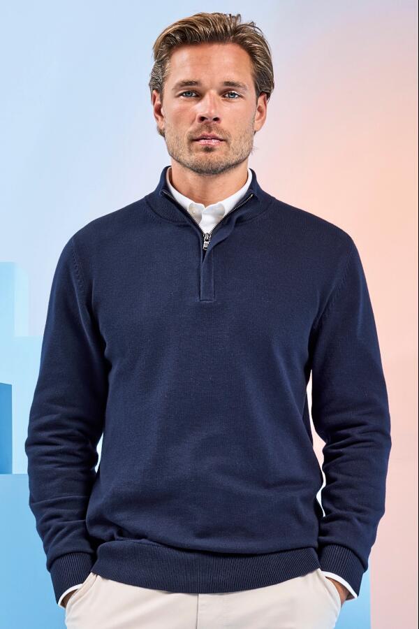 Produktansicht: Asquith & Fox Herren Troyer Sweater mit Reißverschluss Produktansicht: Asquith & Fox Herren Troyer Sweater mit Reißverschluss