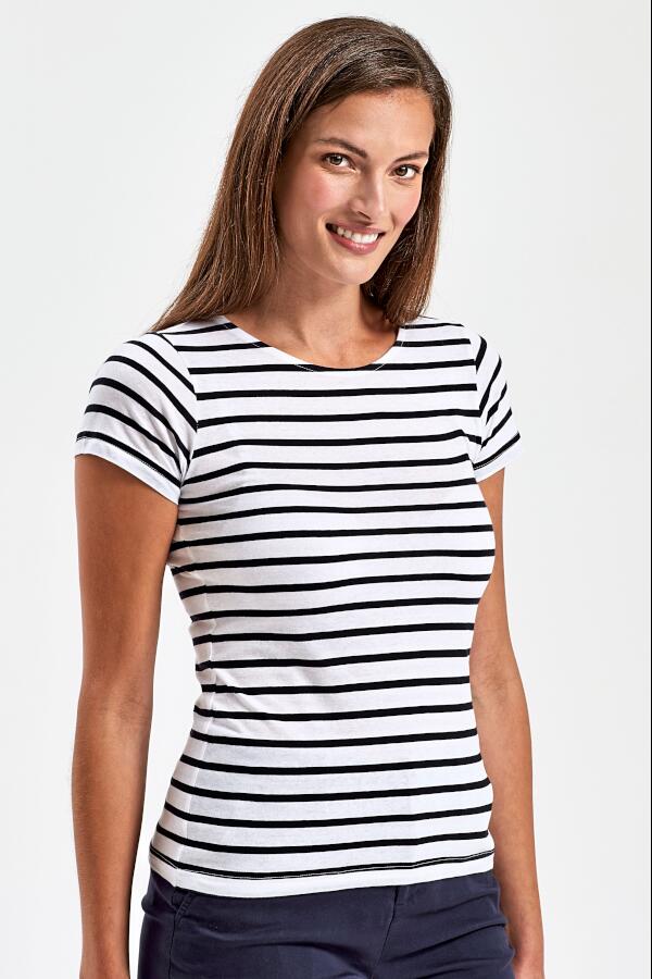Produktansicht: Asquith & Fox gestreiftes Damen T-Shirt Produktansicht: Asquith & Fox gestreiftes Damen T-Shirt