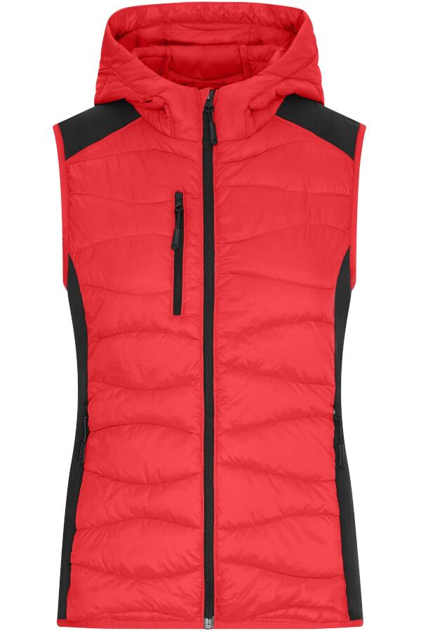 Produktansicht: Daiber Damen Stepp-Fleece-Weste mit Kapuze Produktansicht: Daiber Damen Stepp-Fleece-Weste mit Kapuze