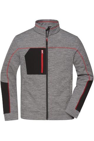 Produktansicht: Daiber Herren Strick Fleecejacke mit Kontrasten bis 6XL
