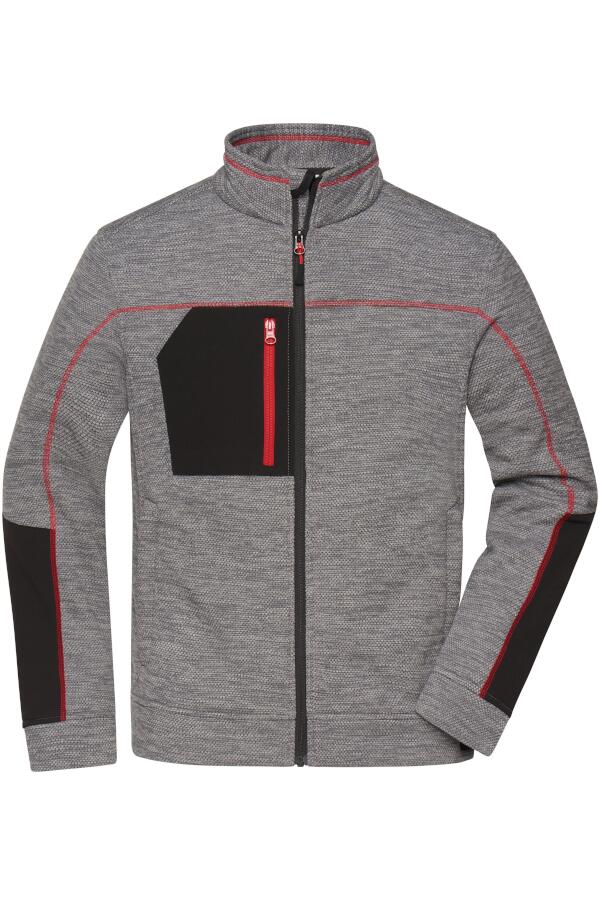 Produktansicht: Daiber Herren Strick Fleecejacke mit Kontrasten bis 6XL