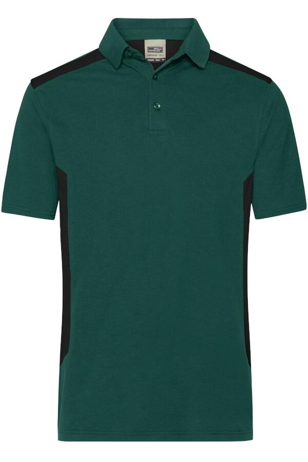 Produktansicht: Daiber Bio Arbeits Poloshirt mit Kontrasten bis 6XL