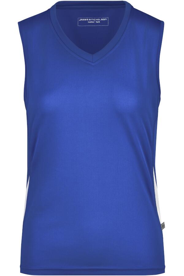 Produktansicht: Daiber ärmelloses Damen Lauf T Shirt mit V Ausschnitt