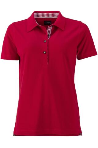 Produktansicht: Daiber Damen Kurzarm Poloshirt in Trachtenlook