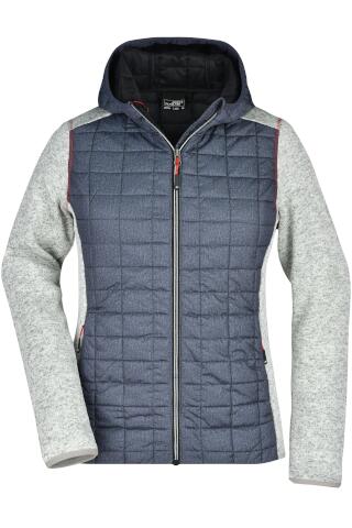 Produktansicht: Daiber Damen Strick-Hybridjacke mit Kapuze