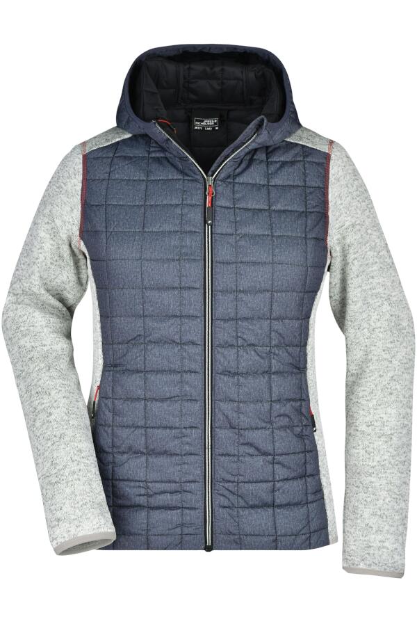 Produktansicht: Daiber Damen Strick-Hybridjacke mit Kapuze