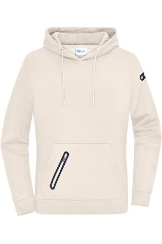 Produktansicht: Daiber Damen Interlock Bio-Hoodie mit Reißverschlusstaschen