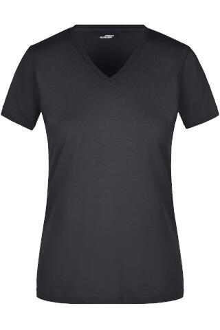 Produktansicht: Daiber körperbetontes Damen T Shirt mit V Ausschnitt