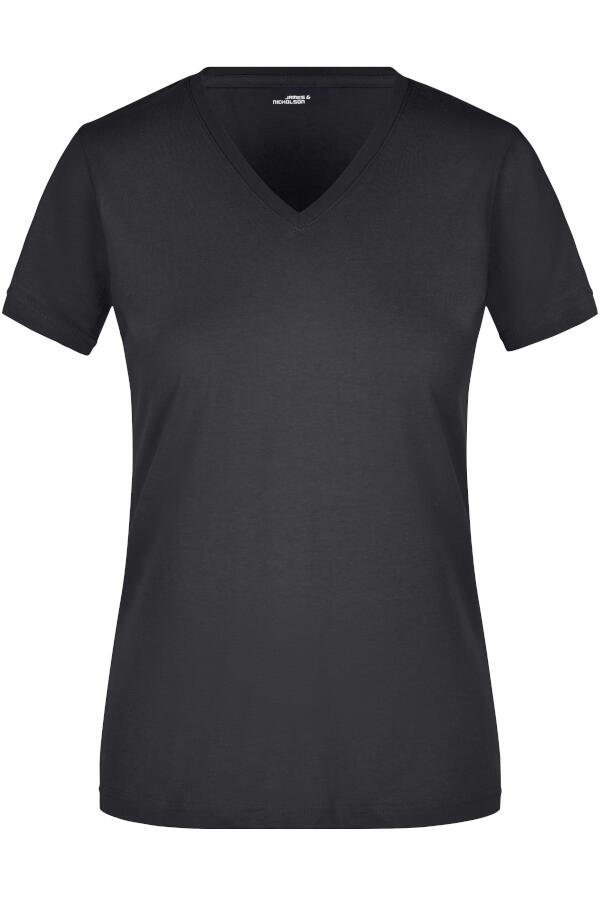 Produktansicht: Daiber körperbetontes Damen T Shirt mit V Ausschnitt