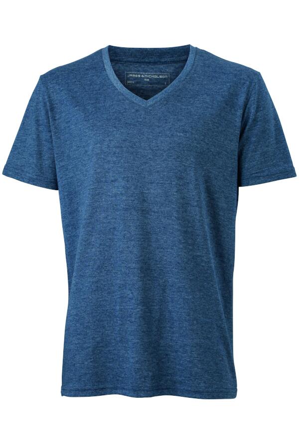Produktansicht: Daiber Herren T-Shirt meliert mit V Ausschnitt bis 3XL