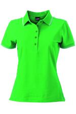 Produktfoto James & Nicholson Damen Poloshirt mit Kontraststreifen