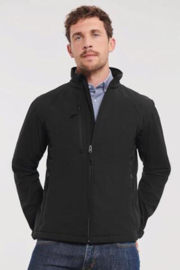 Produktansicht: Russell atmungsaktive Herren Softshell Jacke bis 4XL Produktansicht: Russell atmungsaktive Herren Softshell Jacke bis 4XL