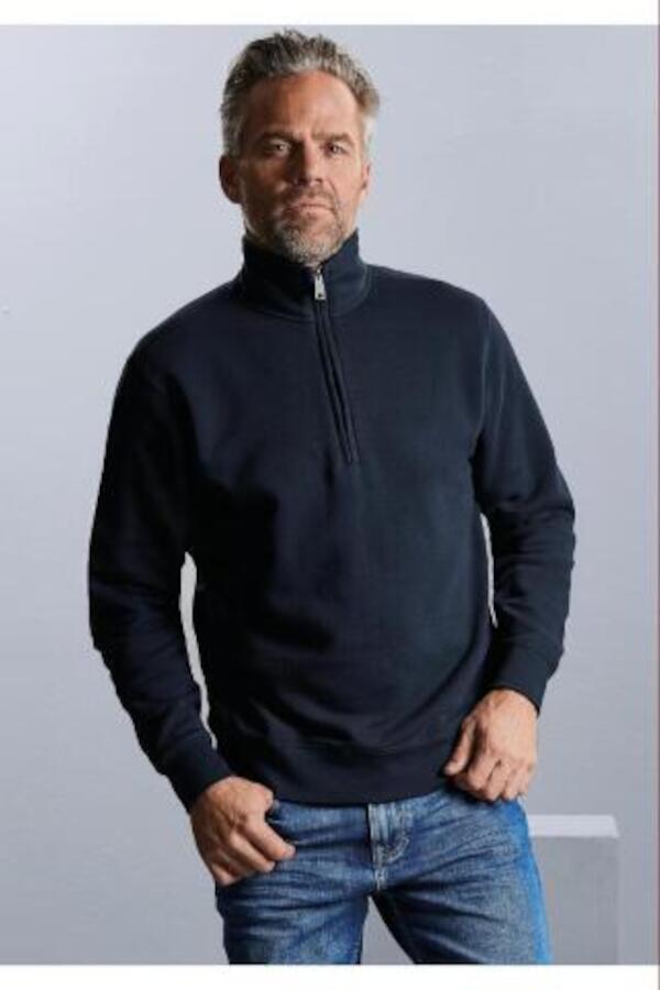 Produktansicht: Russel Herren Sweatshirt mit Reißverschluss Produktansicht: Russel Herren Sweatshirt mit Reißverschluss