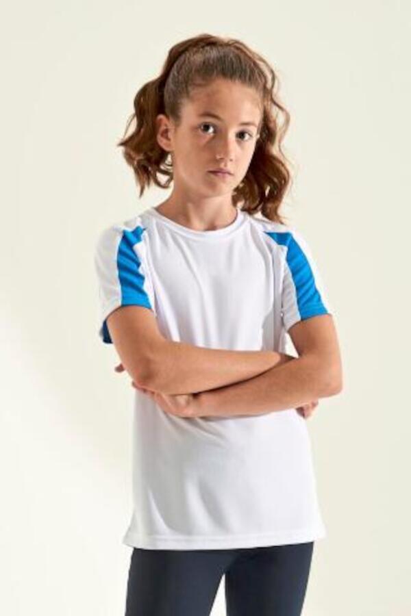 Produktansicht: Just Cool Kinder Sport T-Shirt mit UV-Schutz und Kontrasten Produktansicht: Just Cool Kinder Sport T-Shirt mit UV-Schutz und Kontrasten