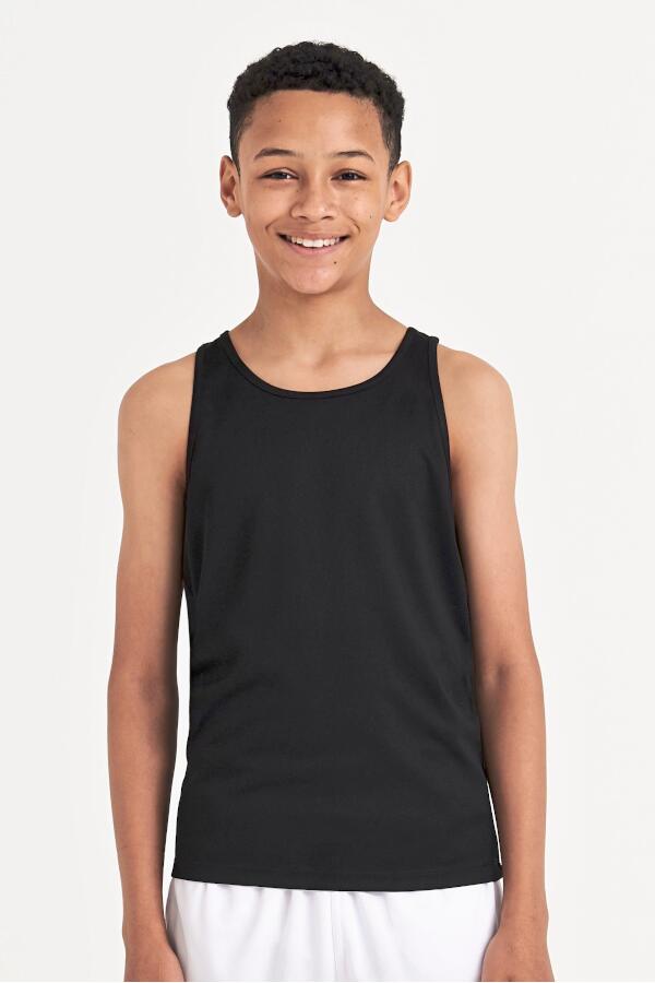 Produktansicht: Just Cool ärmelloses Kinder Sport T Shirt mit UV Schutz Produktansicht: Just Cool ärmelloses Kinder Sport T Shirt mit UV Schutz