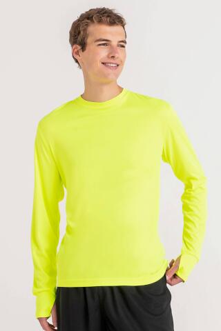 Produktansicht: Just Cool Langarm Sportshirt mit Reißverschluss-Tasche