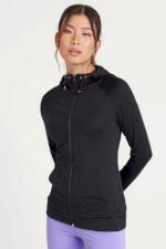 Produktfoto Just Cool Damen Sport Hoodie-Jacke mit Daumenlöchern