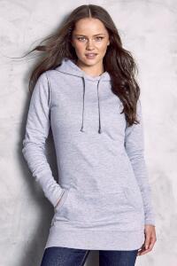 Produktfoto Just Hoods Longline extra langes, cooles Kapuzensweatshirt für Damen