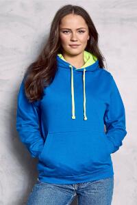 Produktfoto Just Hoods Kapuzen Sweatshirt mit Neon Kontrasten