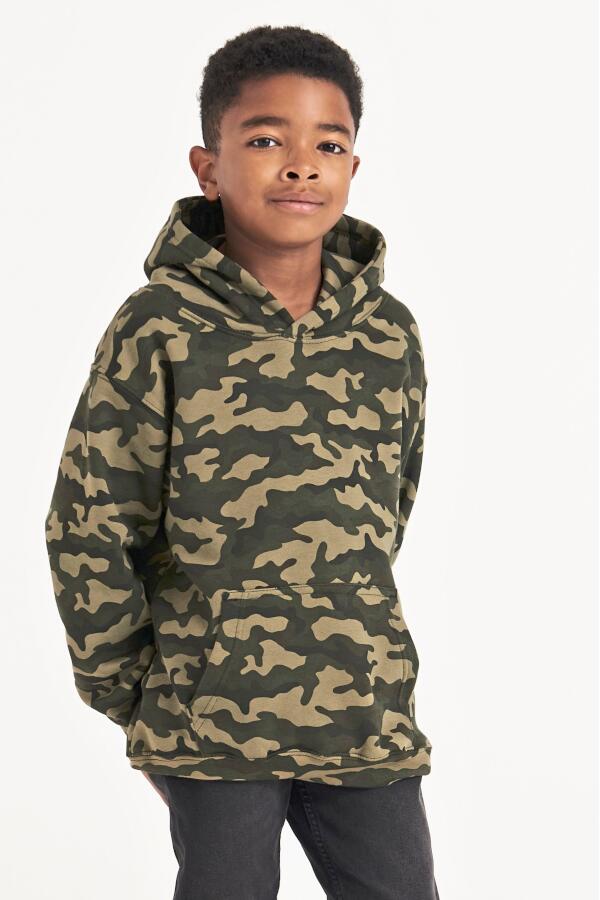 Produktansicht: Just Cool Kinder Kapuzenpulli im Camouflage-Design Produktansicht: Just Cool Kinder Kapuzenpulli im Camouflage-Design