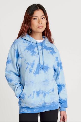 Produktansicht: Just Hoods Damen Hoodie mit Tie-Dye-Design