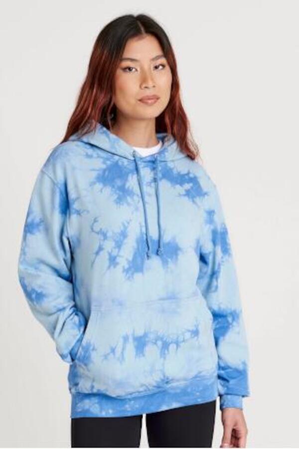 Produktansicht: Just Hoods Damen Hoodie mit Tie-Dye-Design