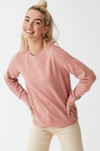 Produktfoto Just Hoods Damen Sweatshirt mit breiten Bündchen