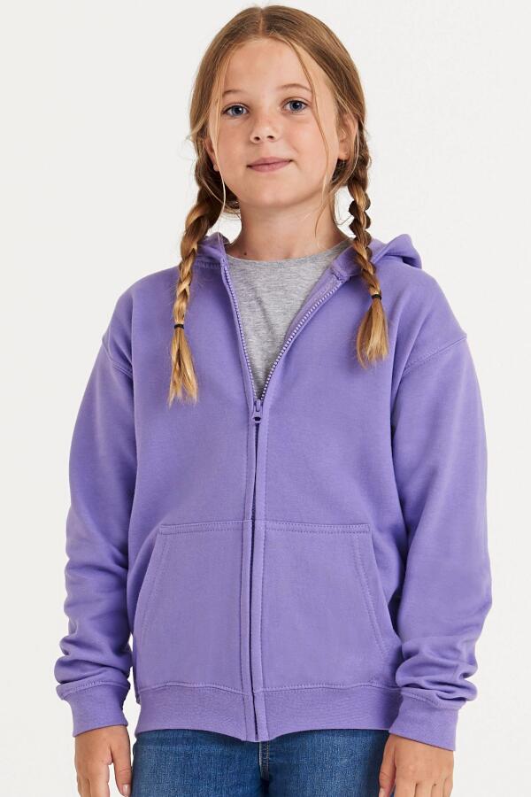 Produktansicht: Just Hoods Kinder Sweatjacke mit Kapuze und Kopfhörervorrichtung Produktansicht: Just Hoods Kinder Sweatjacke mit Kapuze und Kopfhörervorrichtung