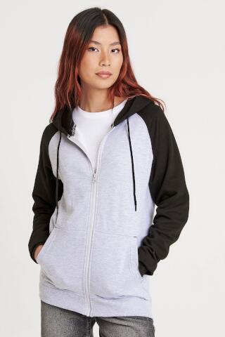 Produktansicht: Just Cool Unisex Baseball Kapuzen Sweatjacke