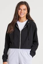 Produktfoto Just Hoods kurz geschnittene Damen Kapuzen Sweatjacke