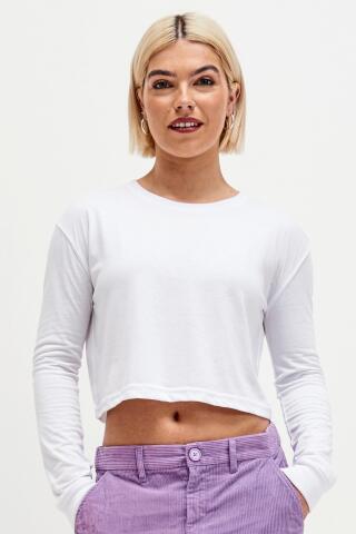 Produktansicht: Just Ts bauchfreies Damen Langarmshirt Produktansicht: Just Ts bauchfreies Damen Langarmshirt