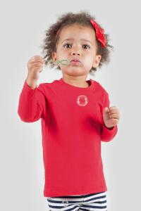 Produktfoto Larkwood Langarm T-Shirt mit Druckknöpfen für Babys und Kleinkinder