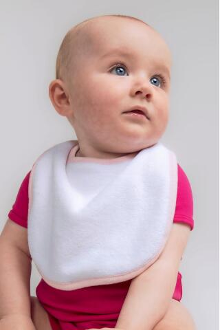 Produktansicht: Larkwood Baby Frottee Lätzchen aus Mischgewebe mit Klettverschluss