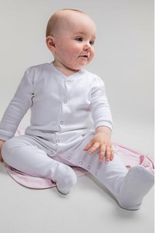 Produktansicht: Larkwood langer Baby Strampel Schlafanzug mit Fuß
