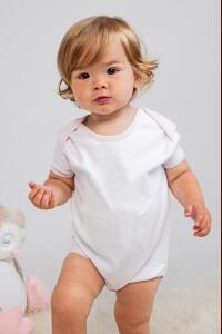 Produktfoto Larkwood Baby Kurzarm Body mit Kontrast Bündchen