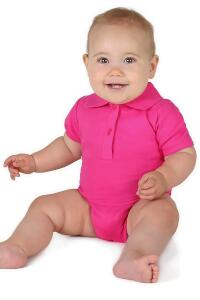 Produktfoto Link Kids Baby Kurzarm Body aus Bio Baumwolle mit Polokragen