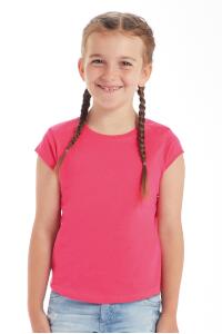 Produktfoto Mantis Mädchen T-Shirt mit sehr kurzen Ärmeln und geschwungenem Saum