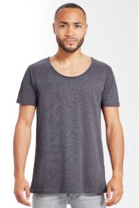 Produktfoto Mantis lässiges Herren Kurzarm T Shirt mit tiefem ungesäumten Rundausschnitt