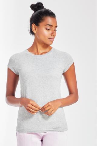 Produktansicht: Mantis Damen T-Shirt aus organischer Baumwolle mit aufgerollten Ärmeln