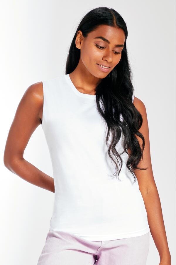 Produktansicht: Mantis Raw ärmelloses Damen T-Shirt aus Bio Baumwolle (Tanktop) Produktansicht: Mantis Raw ärmelloses Damen T-Shirt aus Bio Baumwolle (Tanktop)