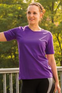 Produktfoto Oltees Damen Kurzarm Funktions T-Shirt mit V Ausschnitt