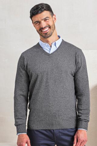 Produktansicht: Premier Workwear Herren Strickpulli mit V-Ausschnitt bis 4XL Produktansicht: Premier Workwear Herren Strickpulli mit V-Ausschnitt bis 4XL