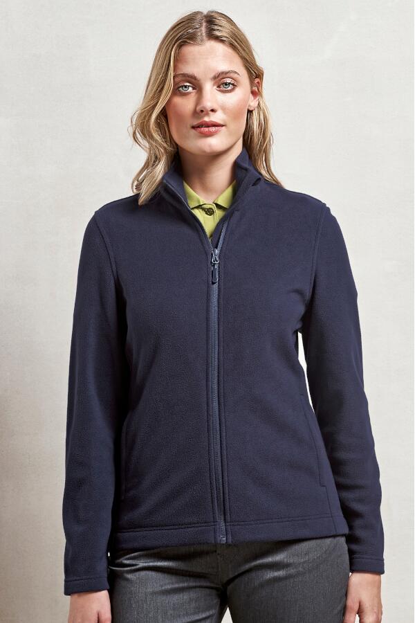 Produktansicht: Premier leichte Damen Fleecejacke mit Stehkragen Produktansicht: Premier leichte Damen Fleecejacke mit Stehkragen