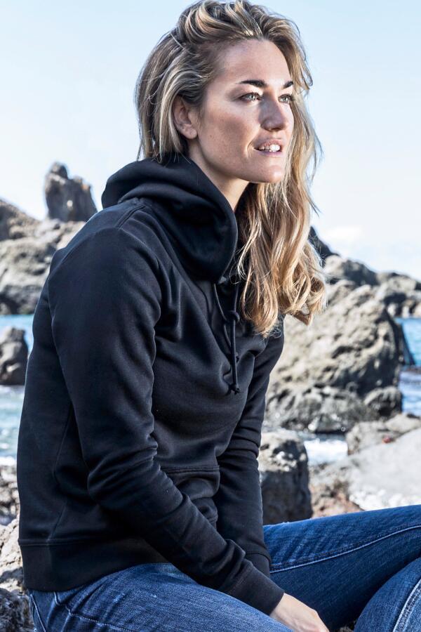 Produktansicht: Promodoro 80/20 Damen Sweatshirt mit Kapuze bis Größe 3XL
