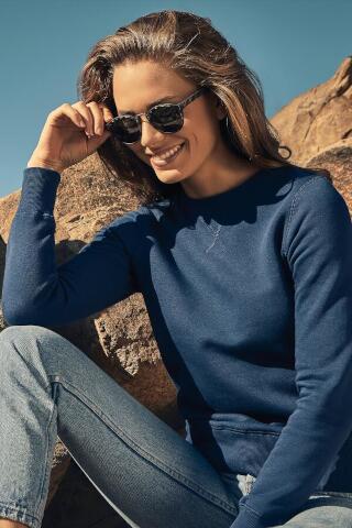 Produktansicht: Promodoro Damen Sweatpulli mit breitem Saum Produktansicht: Promodoro Damen Sweatpulli mit breitem Saum