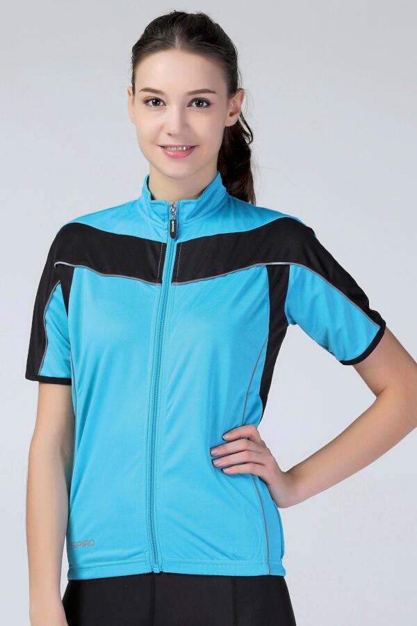 Produktansicht: Spiro Damen Kurzarm Fahrrad T Shirt Jacke mit Taschen hinten Produktansicht: Spiro Damen Kurzarm Fahrrad T Shirt Jacke mit Taschen hinten