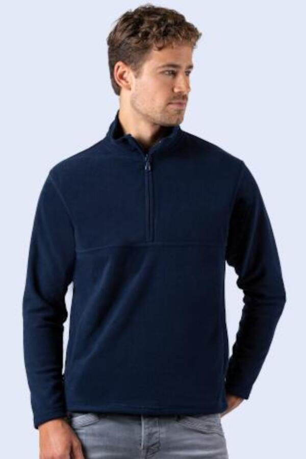 Produktansicht: Starworld Herren Fleecepullover mit Kadettkragen Produktansicht: Starworld Herren Fleecepullover mit Kadettkragen